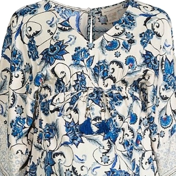 NWT Stunning ROMANTIC GYPSY~Maternity~Lightweight Empire Waist Short Kimomo Dres - Picture 5 of 16